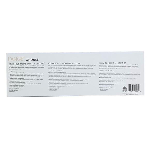 L'ANGE Ondule 32 MM Tourmaline Curling Wand White - Picture 3 of 4